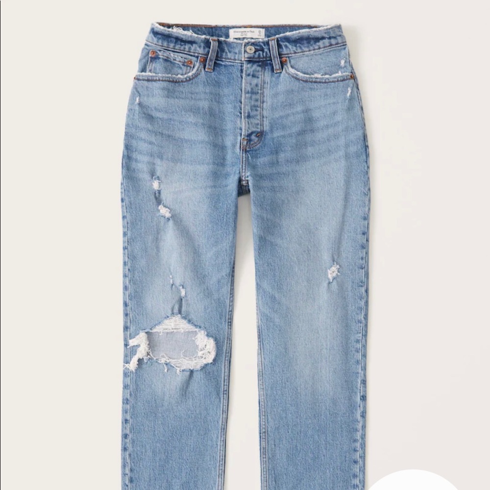 Abercrombie - Curve Love High Rise Dad Jean